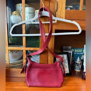 Authentic Vintage Coach Legacy red leather purse.